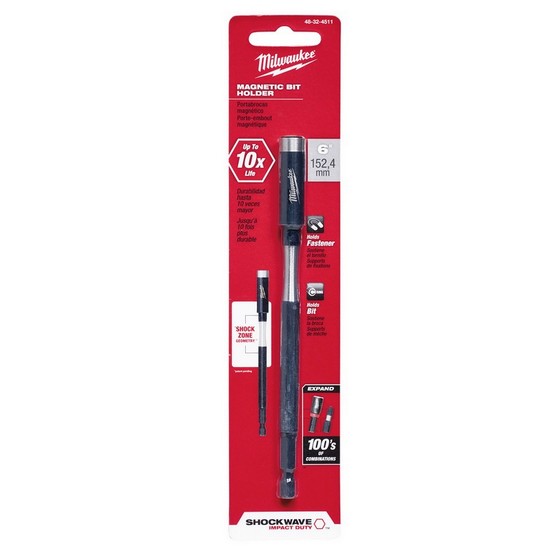 MILWAUKEE 4932471822 SHOCKWAVE MAGNETIC BIT HOLDER 152MM