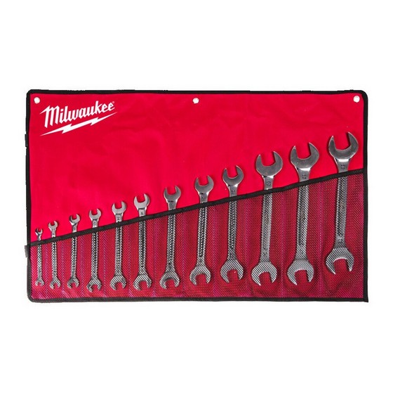 MILWAUKEE 4932492714 12 PIECE DOUBLE OPEN END SPANNER SET