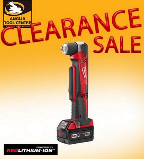MILWAUKEE C18RAD-31 18V ANGLE DRILL 1 X 3.0ah RED Lithium-ion BATTERY
