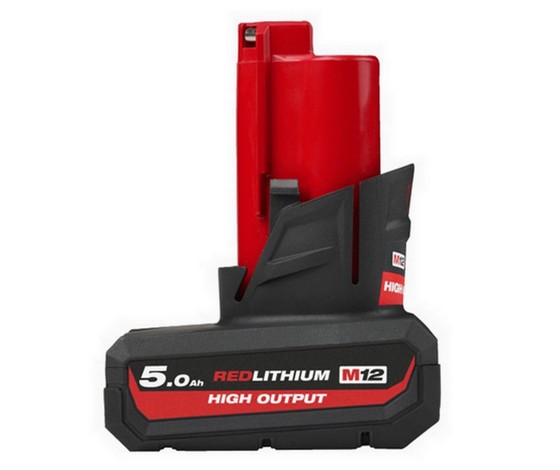 MILWAUKEE M12HB5 12v 5.0ah LI-ION BATTERY 