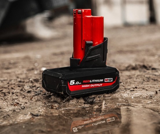 MILWAUKEE M12HB5 12v 5.0ah LI-ION BATTERY 