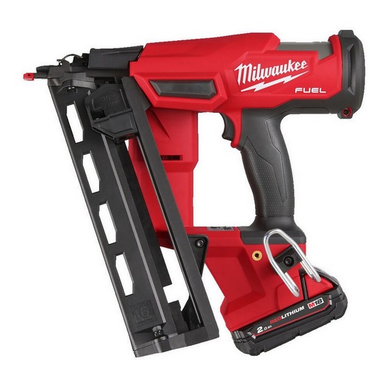 MILWAUKEE M18FN16GA-202X 18V BRUSHLESS 16 GAUGE ANGLED FINISH NAILER 2 X 2.0AH LI-ION BATTERIES 