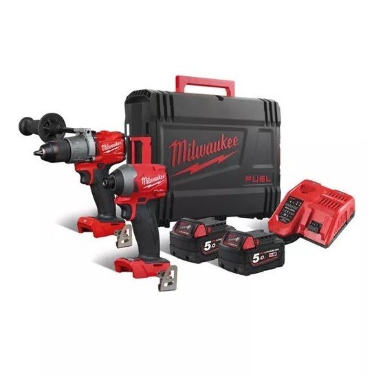 MILWAUKEE M18FPP2A2-502X 18V GENERATION 3 BRUSHLESS TWIN PACK WITH 2X 5.0AH LI-ION BATTERIES