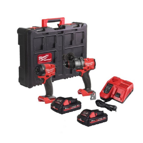 MILWAUKEE M18FPP2A3-302P 18V FUEL BRUSHLESS TWIN PACK 2 x 3.0ah HIGH OUTPUT Li-ion BATTERIES