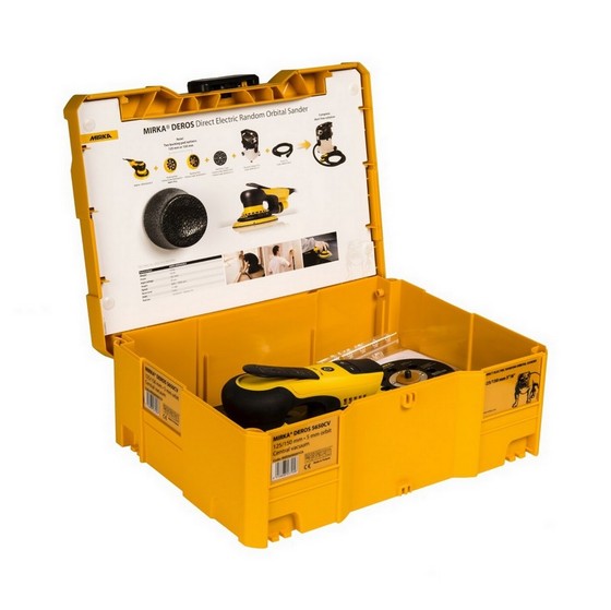 MIRKA 5650CV DEROS SANDER 240V SUPPLIED IN SYSTAINER CASE