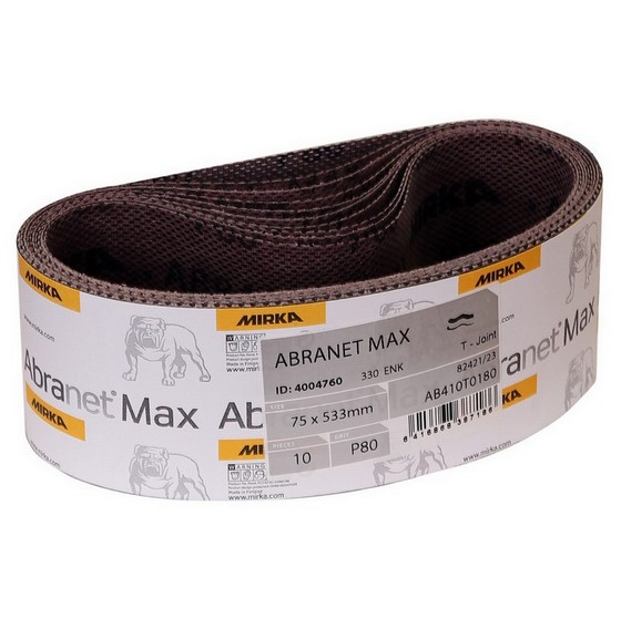 MIRKA ABRANET MAX P120 SANDING BELTS 100X610MM (PACK OF 10)