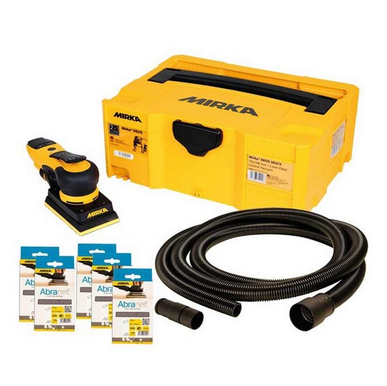 Mirka Deos 353cv 81x133mm Sander Deco Kit 240v Includes Accessories