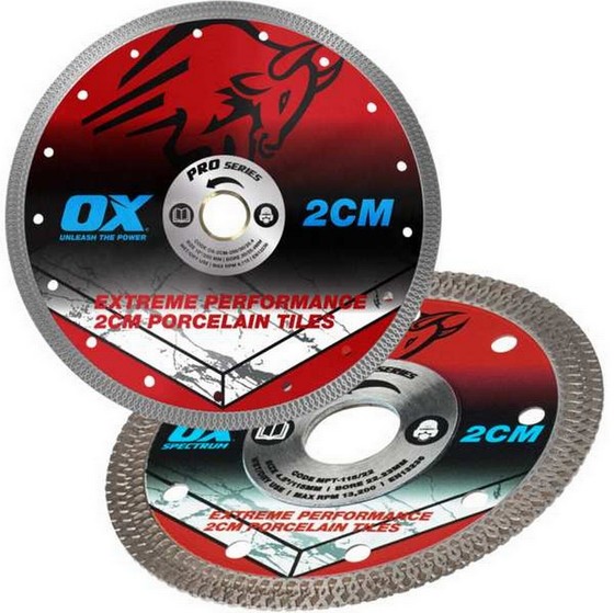 OX 2CM-230+2CM-115 PORCELAIN DAIMOND BLADE TWIN PACK