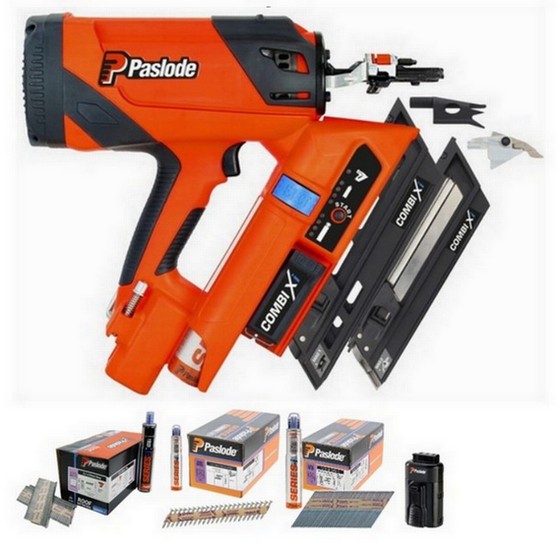 PASLODE 014012 COMBI Xi 1ST FIX FRAMING NAILER KIT (141089,141189,141077 & 018880)