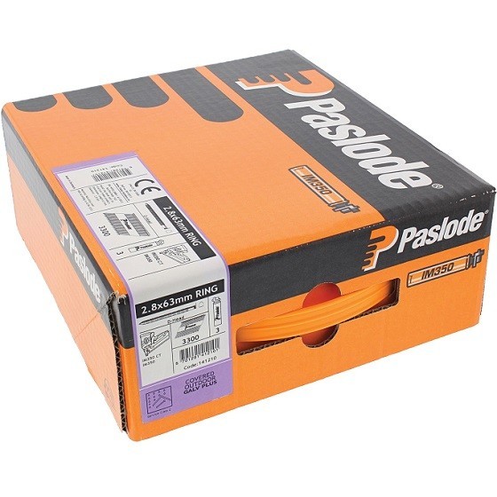 PASLODE 141204 51MM RING GALV-PLUS NAILS BOX 3300