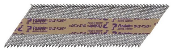PASLODE GALV PLUS RING ROOF BATTEN NAIL & 1 FUEL CELL FOR IM350  63 x 3.1mm (BOX 1100) 141273