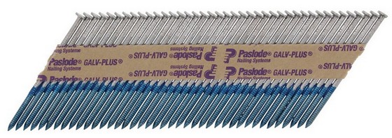 PASLODE GALV PLUS RING ROOF BATTEN NAIL & 1 FUEL CELL FOR IM360  63 x 3.1mm (BOX 1100) 141089