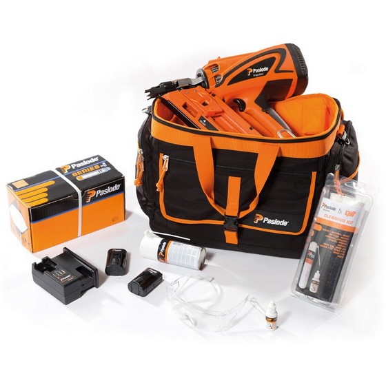 Paslode Im360ci 1st Fix Framing Nailer Kit In Bag 2x Liion Batteries