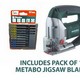 METABO STEB135 720W JIGSAW 240V INCLUDING 10 METABO JIGSAW BLADES