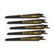 DEWALT DT2362-QZ HCS WOOD CUTTING RECIP BLADES 152MM X 4.2MM (PACK OF 5)