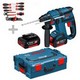 BOSCH GBH18V-LI 18V SDS HAMMER DRILL 2 x3.0ah Li-Ion BATTERIES + WIHA TOOL SET