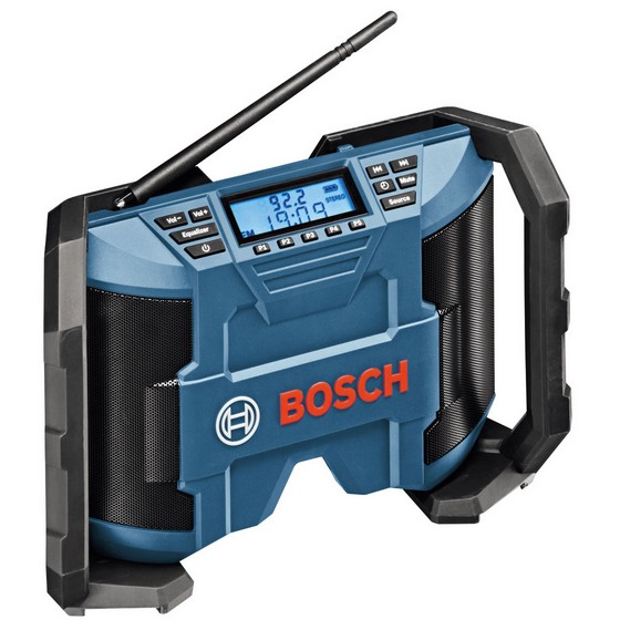 BOSCH GML108VN 108 VOLT JOBSITE RADIO WITH 2 x AAA BATTERIES AND AUX IN CABLE AND DCAC ADAPTOR