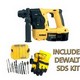 DEWALT DC213KA 18V SDS+ HAMMER DRILL 2 X 2.4ah Ni-Cad