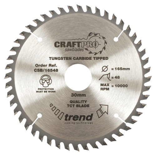 TREND CSB/21548 CRAFT SAW BLADE 215MM X 48T X 30MM