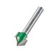 TREND C044X1/4TC CHAMFER V GROOV CUTTER 45 DEGREES X 12.7MM DIA