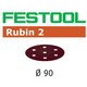 FESTOOL 499081 RUBIN 2 90MM SANDING DISCS 120 GRIT (PACK OF 50)