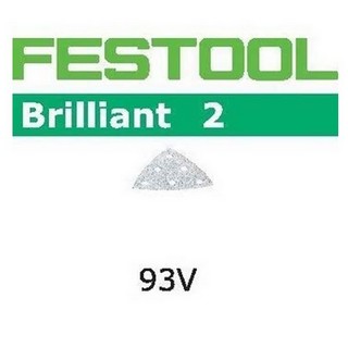 FESTOOL 496011 BRILLIANT 2 93V SANDING PADS 60 GRIT (PACK OF 10)