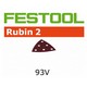 FESTOOL 499171 RUBIN 2 93V SANDING PADS 80 GRIT (PACK OF 10)