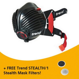 TREND STEALTH/SM STEALTH MASK (SMALL / MEDIUM) + FREE PACK OF FILTERS (Worth £11.78 inc vat)