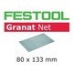 FESTOOL 203285 GRANAT SANDING SHEETS 80x133mm 80 GRIT (PACK OF 50)