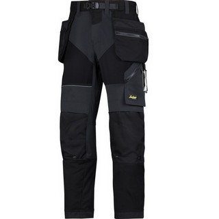 SNICKERS 6902 FLEXI TROUSERS BLACK (30 INCH LEG)