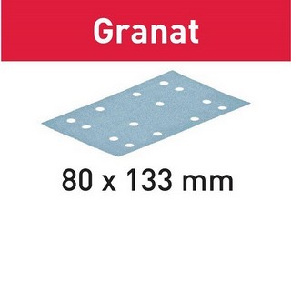 FESTOOL 497120 GRANAT SANDING SHEETS 120 GRIT 80X133MM (PACK OF 100)