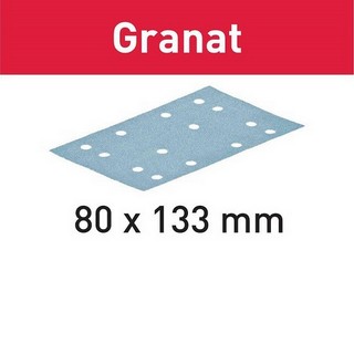 FESTOOL 497130 GRANAT SANDING SHEETS 180 GRIT 80X133MM (PACK OF 10)