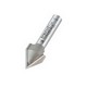 TREND 11/5X1/4TC CHAMFER V-GROOVE CUTTER TCT ROUTER BIT 1/4 INCH SHANK 12.7MM DIAMETER