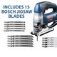 BOSCH GST135BCE JIGSAW 720W 240V INCLUDES 15 BOSCH JIGSAW BLADES