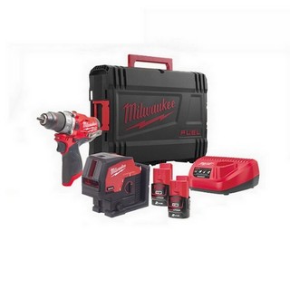 MILWAUKEE M12FPPBB-202X 12v BRUSHLESS TWIN PACK WITH 2 x 2.0ah LI-ION BATTERIES