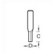 TREND C001CX1/4TC TWO FLUTE CUTTER 2MM DIAMETER