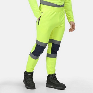 REGATTA TRJ503 PRO HI-VIS JOGGERS YELLOW/NAVY MEDIUM TRJ503 20760