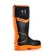 BUCKBOOTZ BBZ8 WELLINGTON BOOT BLK/ORANGE SIZE 7 