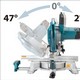 MAKITA LS1110F/2 260mm SLIDE COMPOUND MITRE SAW 240v