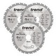 TREND CSB/190/3PK/A WOOD SAWBLADE 190 x 30 x 24T (3 PACK)