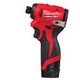MILWAUKEE M12BLIDRC-202B 12v BRUSHLESS IMPACT DRIVER 2 x 2.0ah BATTERIES CHARGER AND BAG