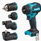 MAKITA DDF491ZJ01 18v LXT BRUSHLESS DRILL DRIVER 4 X INTERCHANGABLE HEADS (BODY ONLY)