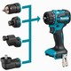 MAKITA DDF491ZJ01 18v LXT BRUSHLESS DRILL DRIVER 4 X INTERCHANGABLE HEADS (BODY ONLY)