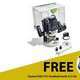 FESTOOL 574353 2200W OF2200EB-PLUS 1/2IN ROUTER 110V SUPPLIED IN T-LOC SYSTAINER CASE