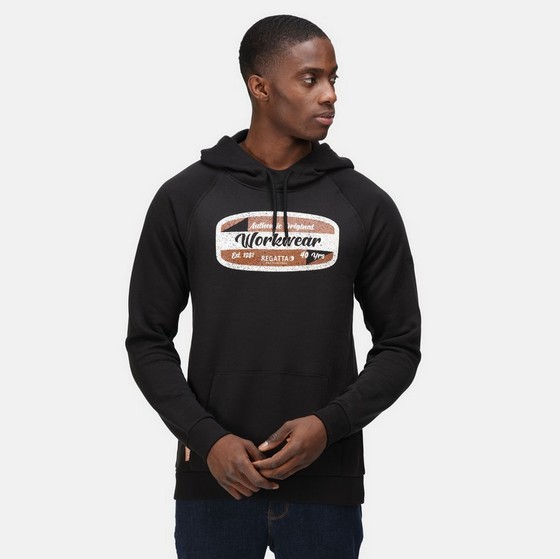 REGATTA PRO 40 YEAR ANNIVERSARY HOODIE BLACK TRF640 EXTRA LARGE