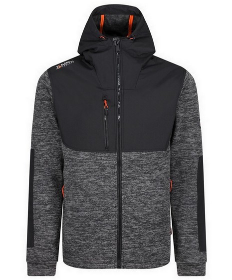 REGATTA TRF624 HEIST HYBRID JACKET ASHMARL/BLK  XLARGE TRF624 B7I80