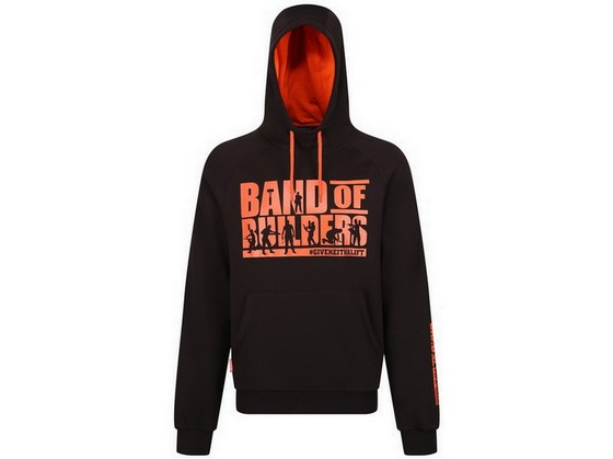 REGATTA TRF633 BAND OF BUILDERS HOODY BLACK (L) 80070