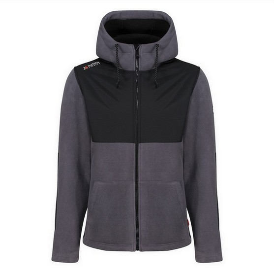 Regatta TRF664 Garrison Winter Hoodie Iron/Black Extra Extra Large