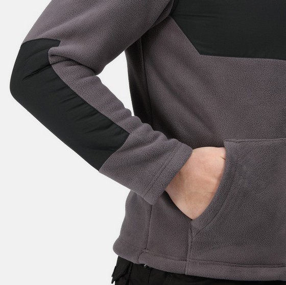 Regatta TRF664 Garrison Winter Hoodie Iron/Black Medium