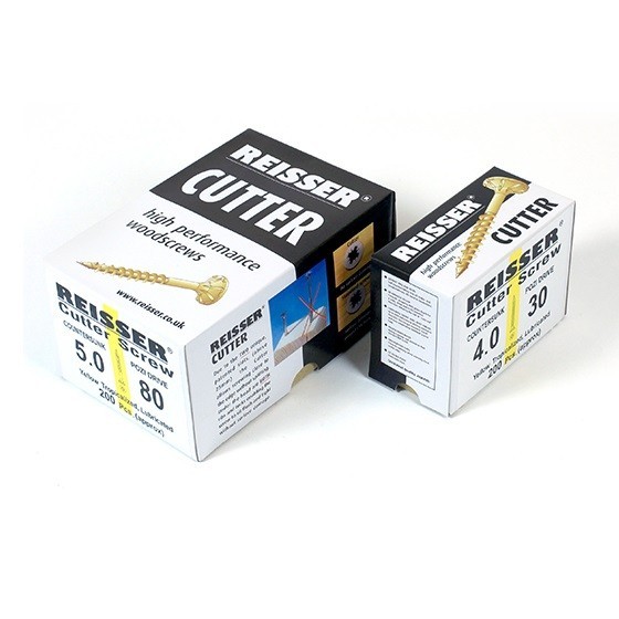 REISSER CUTTER POZI CSK BOX OF 200 WOODSCREWS 5 x 120mm